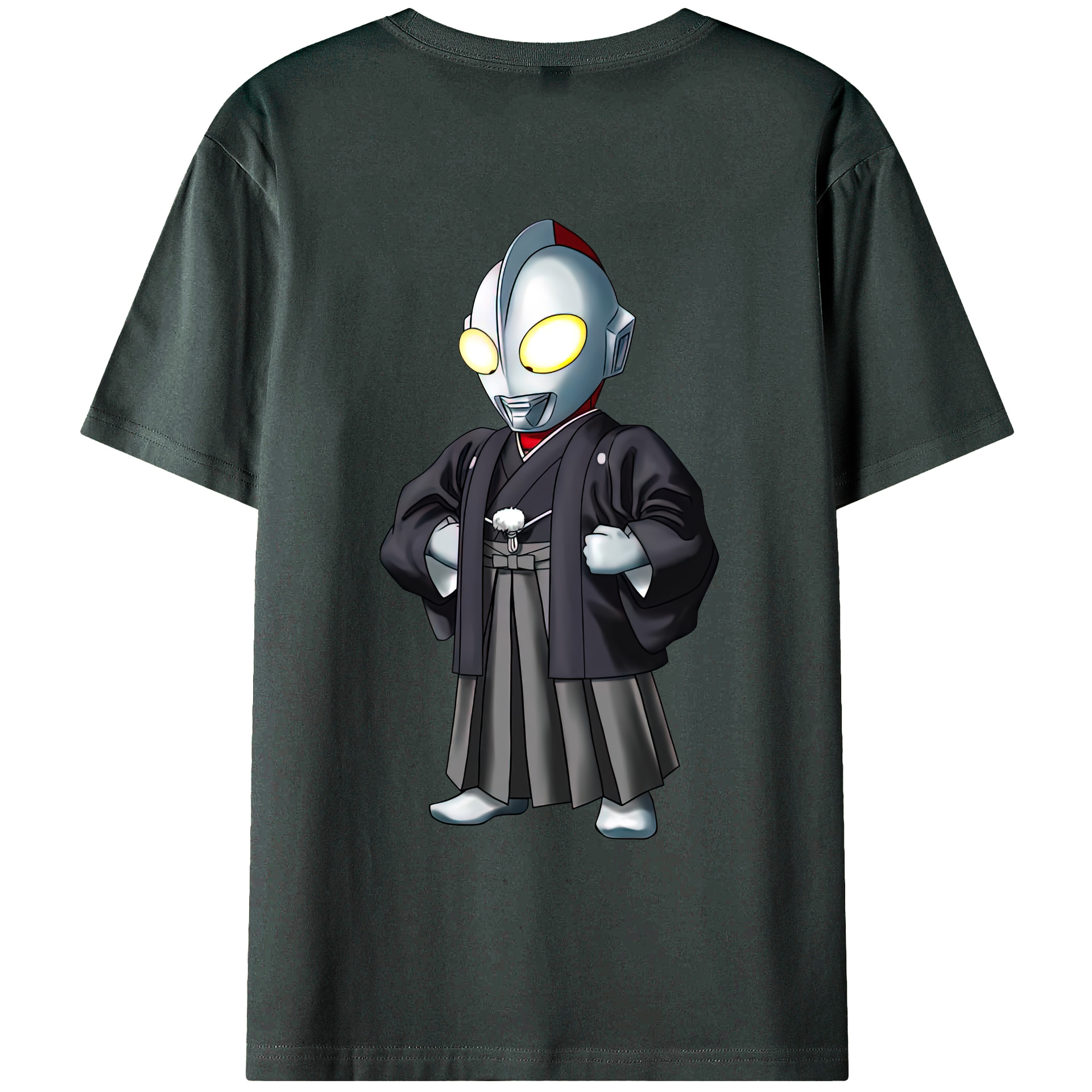 （画像用） ウルトラマン Ultraman 綿100％ メンズ半袖Tシャツ（バックプリント） 通気性